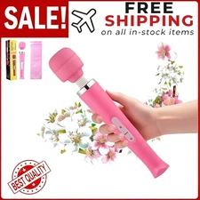 Handheld Massager 20 Speed Wand Vibrating Massage Magic Full Body Therapy LOT