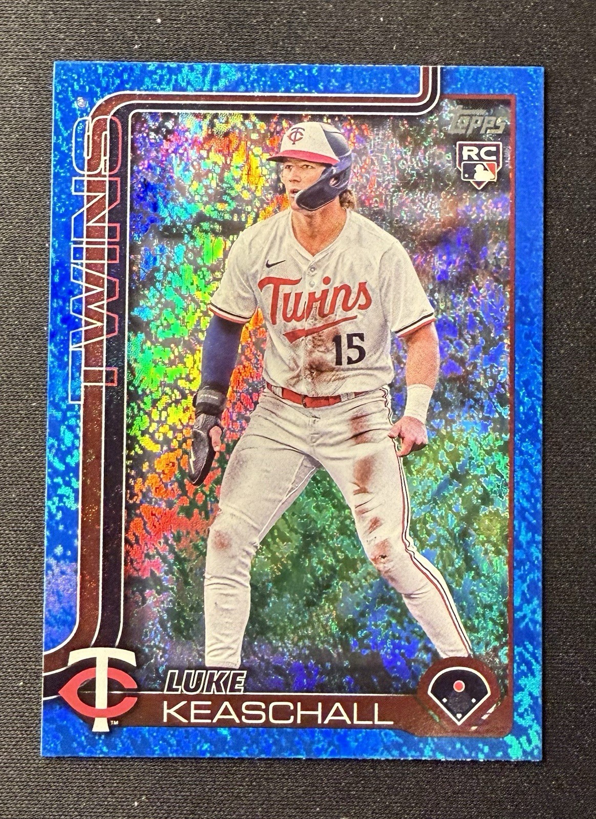 Luke Keaschall-2025 Topps Update Blue Holo Foil 150/150 RC #US16 Minnesota Twins