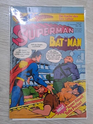 Superman und Batman. Heft 24. Ohne Sammel-Ecke. Nov. 1981. Ehapa.