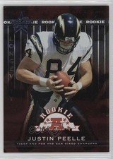 2002 Leaf Rookies & Stars Rookie Longevity /50 Justin Peelle #184 a8r