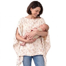 100 Muslin Nursing Cover, 360 Full Privacy Breathable Breastfeeding Cover, ...