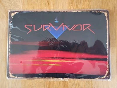 Metallschild Survivor Too Hot to Sleep Retro 80er AOR Vintage Metallschild