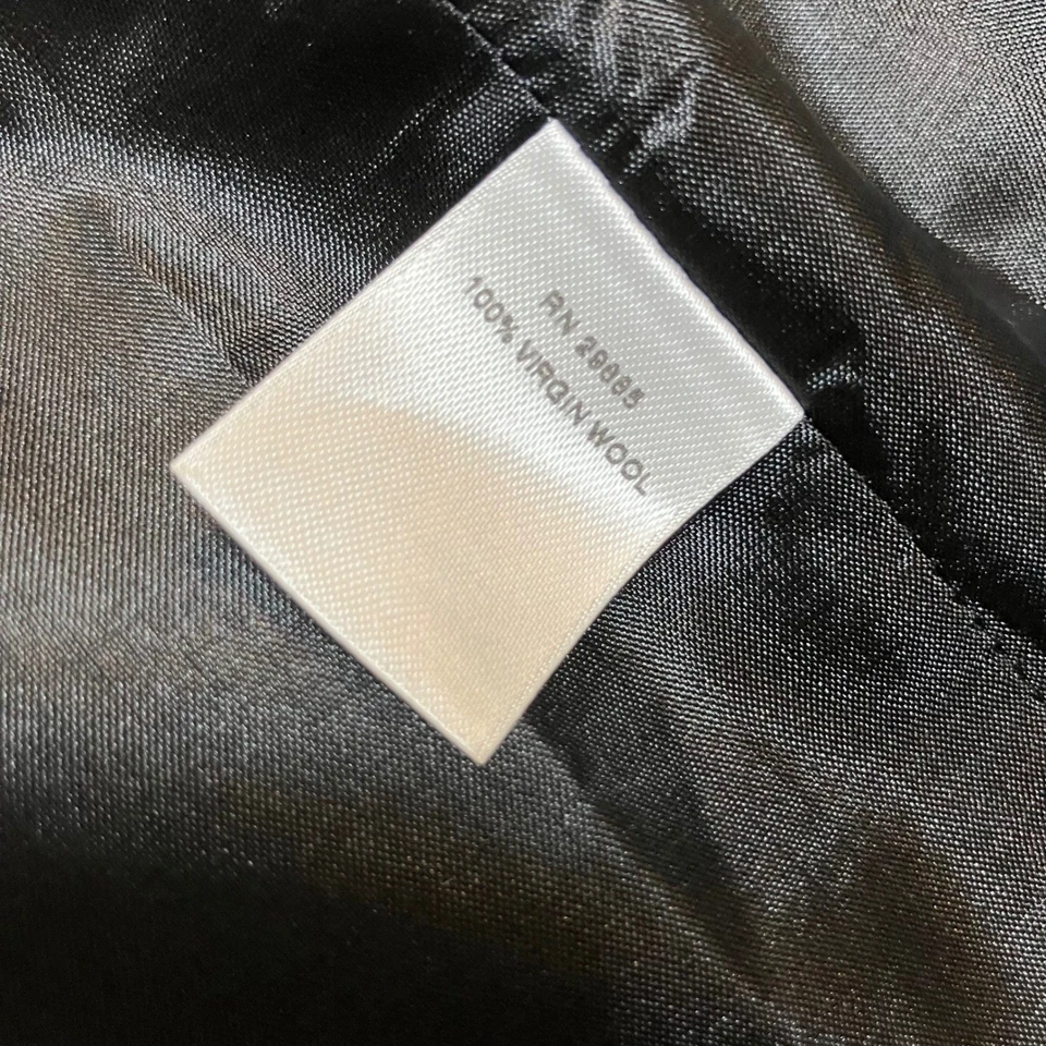 Chaqueta Blazer Pendleton Mujer 10 Negra A Cuadros 100% Lana Virgen Forrada Larga De Colección Foto 4 de 4