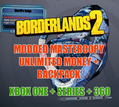Borderlands 2 Modded Mastercopy Infinite Backpack + Max Money XBOX ONE +X/S +360