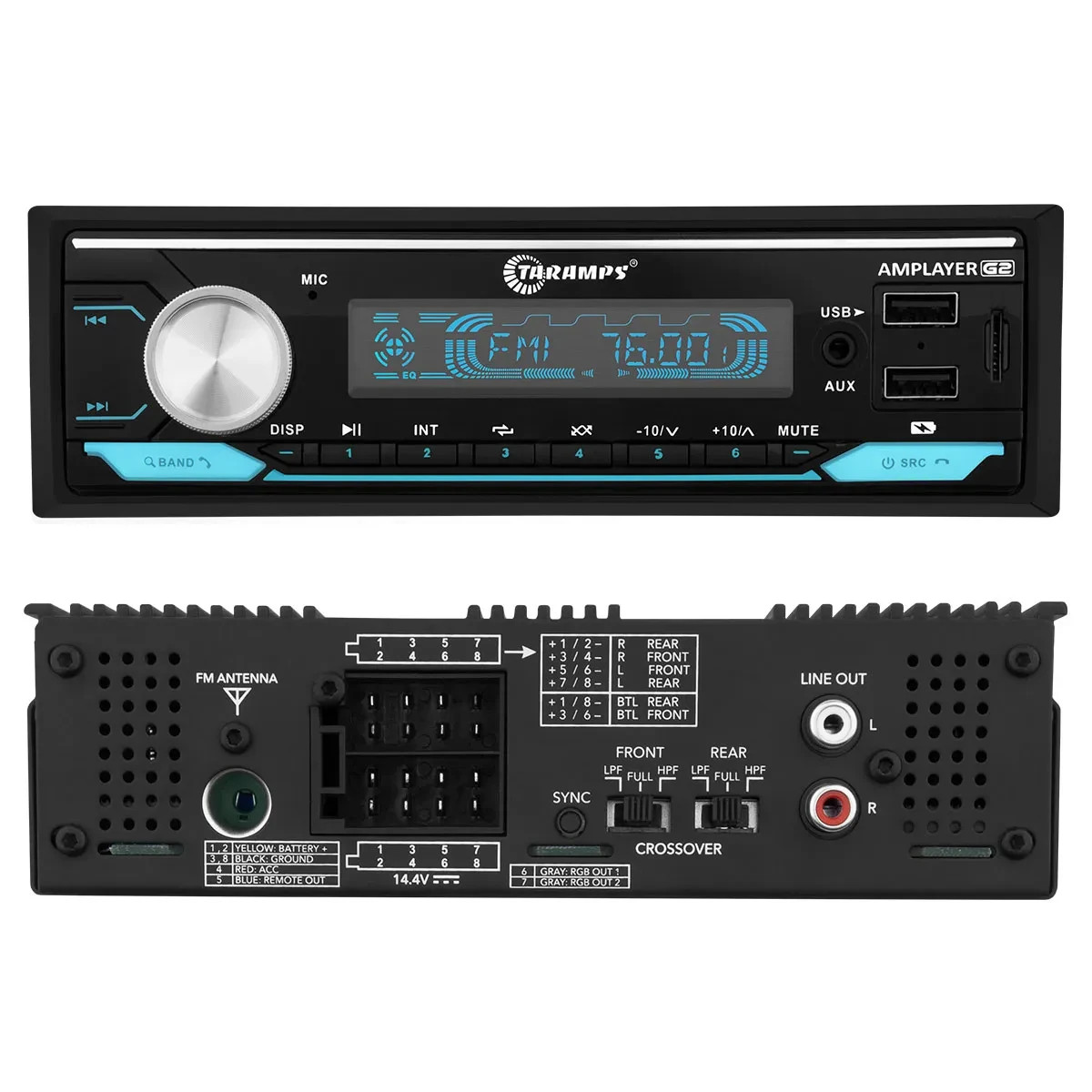 Taramps Radio AMPLAYER 400W Player Amplifier 4x100W Bluetooth mp3