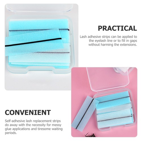 2 Boxes Self-adhesive False Eyelash Glue Strips Clear Tape for Extensions - Bild 3 von 12