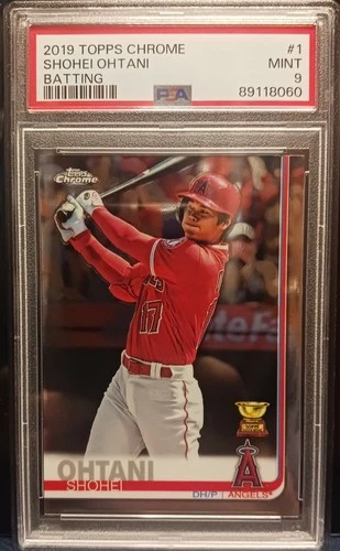 2019 Topps Chrome #1 Shohei Ohtani Batting PSA 9 Mint
