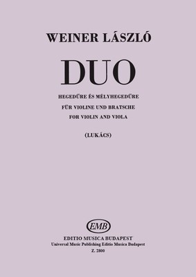 Duo for violin and viola | László Weiner | Buch | Editio Musica Budapest