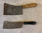 Village Blacksmith Solid Steel Forged, Meat Cleaver + Bonus Antique Meat Cleaver — photo 2