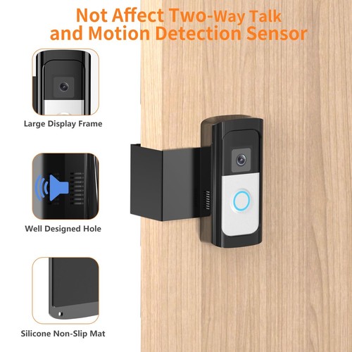 Anti-Theft Ring/Video Doorbell Mount, Doorbell Door Bracket No Drilling with ... - Picture 5 of 7