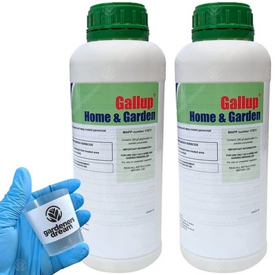 2 x 1L Gallup Haus & Garten Glyphosat Unkrautvernichter frei 2 x 1 Liter
