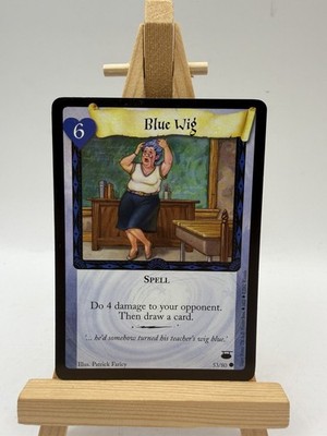 Harry Potter Trading Card Game Wizards 2002 53/80 Blue Wig Spell