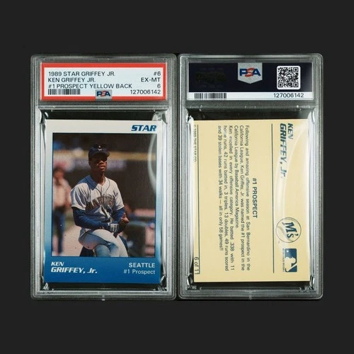 1989 Star Ken Griffey Jr Yellow Back #6 PSA 6