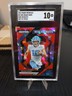 2024 Prizm Draft Picks Drake Maye New Recruits RC Red Ice #NR-DME SGC 10