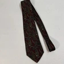 VTG Mark Shale Men's Tie 100% Silk Paisley Tie Vintage Made in Italy