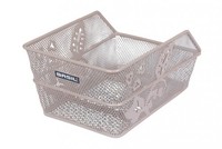 Basil Cento S Flower Hinterradkorb - Nude Metallic, Stahl, Feste Montage, 31X...