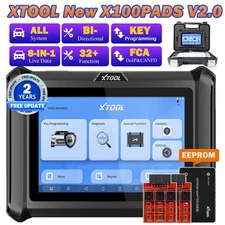 XTOOL X100PADS V2.0 OBD2 Scanner Key Fob Programmer Diagnostic Tool 32+ Function