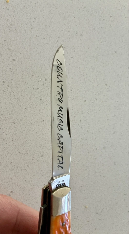Rare Case 2-blade Trapper 6254 Guitar Country  Music Capital Nashville TN Knife - Image 3 of 4