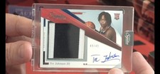 2025-26 Signature Series Tre Johnson III RPA Rookie Patch Auto /49