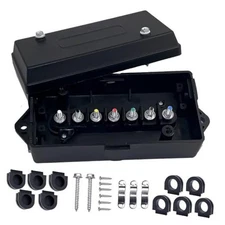 7 Pin Trailer - Waterproof 7 Way Trailer Wiring for Rewiring RVs, Junction Box