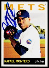Rafael Montero SIGNED 2013 Topps Heritage Minor League #18 Binghamton Mets AUTO