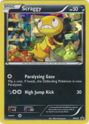 Scraggy BW25 Black & White Promo Cracked Ice Holo