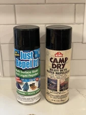 Lot of 2 Water Repellent Spray Treatment MultiSurface Boots Outdoor Gear READ