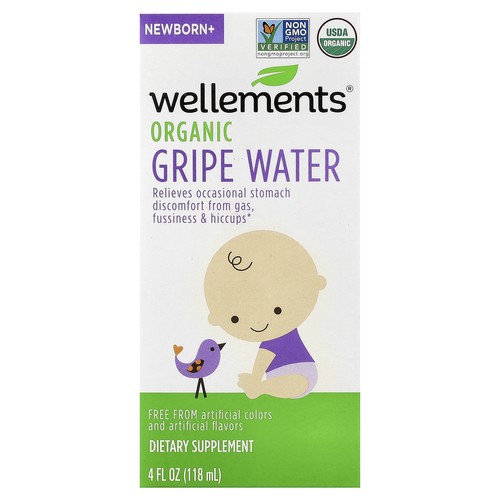 Organic Gripe Water, Newborn+, 4 fl oz (118 ml)
