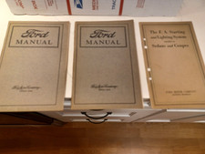 3 Model Ford Model T Manual S 1922 1926 Owners Electrical - Original Items 3 Model Ford Model T Manual S 1922 1926 Owners Electrical - Original Items