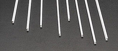 Plastruct I Beam Styrene 1/8 (8) - Model Scratch Building Plastic Strips
