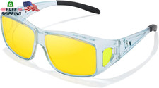 Trysee Night Vision Driving Fit over Glasses for Men Women Polarized anti Glare