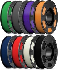 8 Color Bundle Elite PLA 3D Printer Filament, Multicolor PLA 1.75mm, Individua