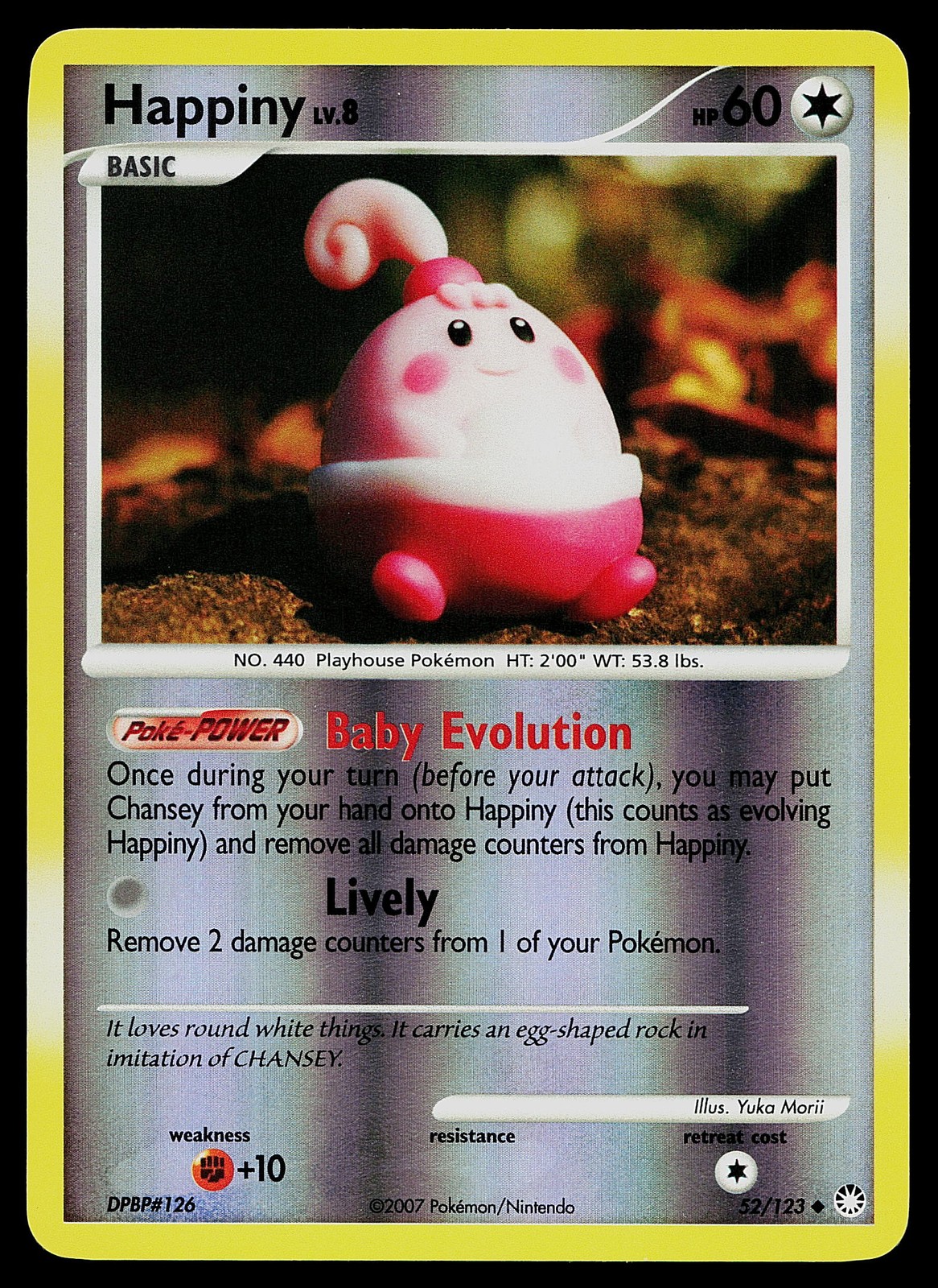 Pokemon Card - Happiny Mysterious Treasures 52/123 Reverse Holo
