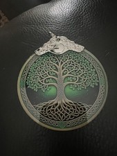 Stained Glass Hanging Ornament - Christmas Tree Decoration, Tree of Life