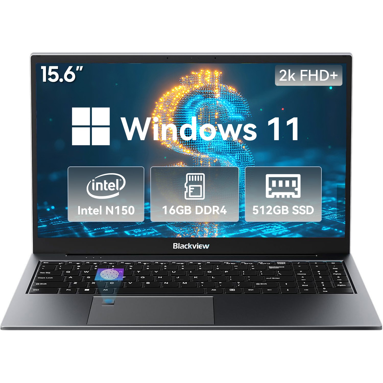 Blackview Acebook 8 Laptop Notebook Portatili 15,6” Intel N150 16GB+512GB Win 11