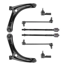 8Pcs Front Lower Control Arms with Tie Rods for Mitsubishi Outlander 2007-2017