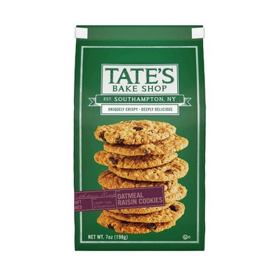 Tate's Bake Shop Oatmeal Raisin Cookies, 7 oz package....