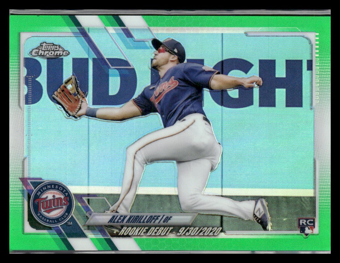 2021 Topps Chrome Update #USC11 Alex Kirilloff Green Refractor #/75