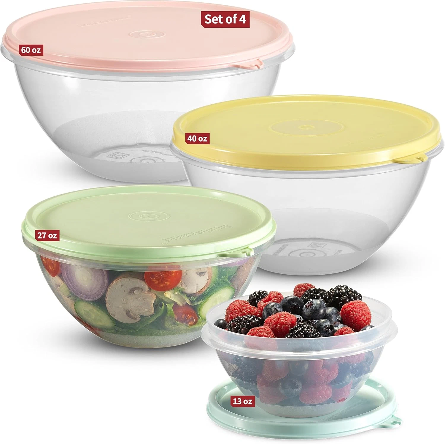 Food Storage Containers with Lids Set of 4 - 60Oz, 40Oz, 27Oz, 13Oz Meal Prep Co
Opens in a new wind