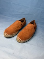 Bottega Veneta Orange Suede Intrecciato Espadrilles – EU 44 / UK 10