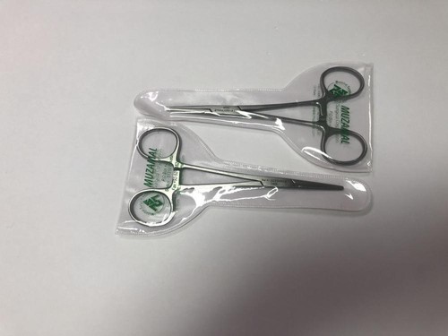 Dental Hlsted Kelly Forceps 5.5" Straight 2pcs - 第 2/2 張圖片