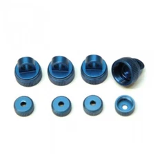 NEW STRC Alum Upper & Lower Shock Caps Blue Granite/Vorteks/Raider FREE US SHIP