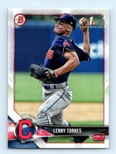 2018 Bowman Draft Lenny Torres Cleveland Indians #BD-8 1st Bowman