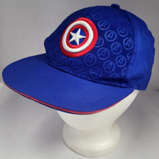 Marvel Kids Avengers Captain America Shield Logo Youth Hat Ball Cap Snap Back