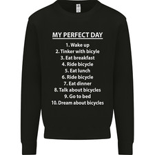 Cycling My Perfect Day Radfahrer Fahrrad Herren Sweatshirt Pullover