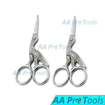 2 Piece Set of Designer Cuticle Nail ingrown hair Scissors Stainless Steel