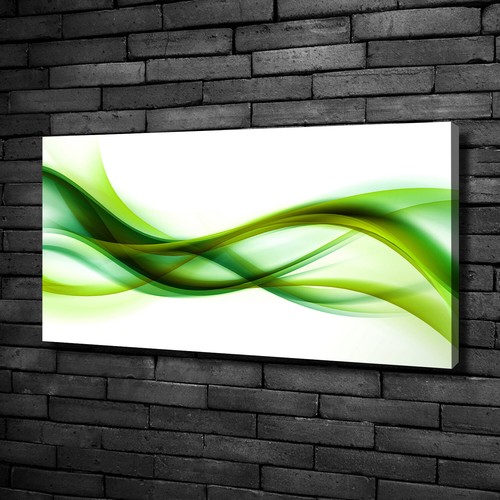Tableau Sur Toile Tulup – Vagues Abstraites – 100x50 Cm – Moderne, Couleurs Or