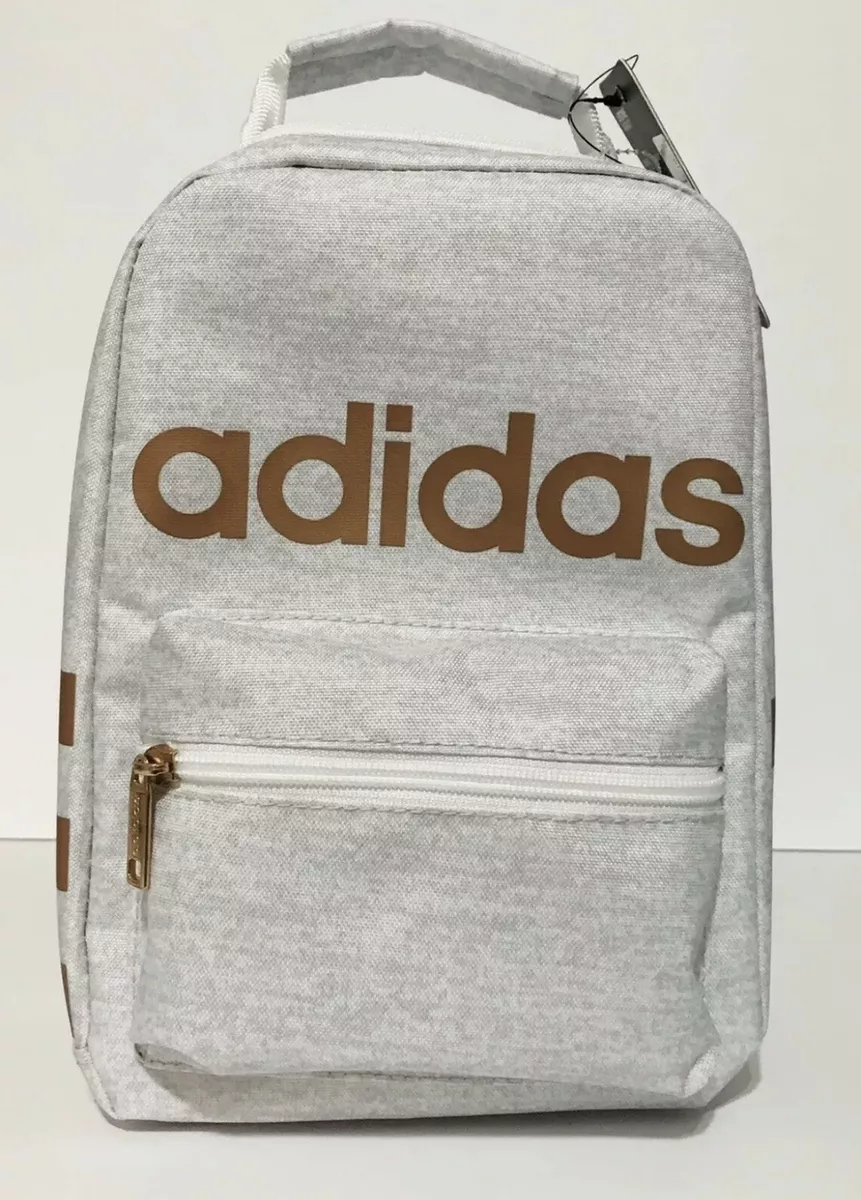 Grey adidas top lunch bag