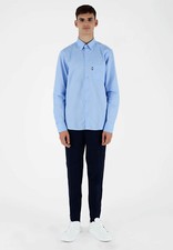 Aquascutum Active Oxford Shirt SH001 Men Blue New FW24/25