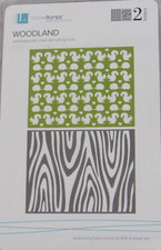 Lifestyle Crafts/QuicKutz Embossing Folders, Woodland, 2 Folders, EF-0025